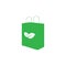 Eco green bags, vector icons