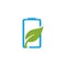Eco green Battery logo vector icon illustration