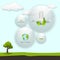 Eco green energy abstract web design