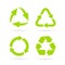 Eco green recycled symbol