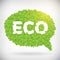 ECO green speech bubble