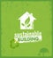 Eco Green Sustainable Living Creative Organic Vector Banner Concept On Rough Background