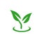 Eco green vector. Eco friendly icon. Recycle logo vector. Packaging Renewable symbol. Green Environmentally sign