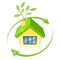 Eco House Indicates Earth Friendly And Building