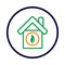 eco, house, leaf, home, eco house icon