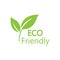 Eco icon. Eco friendly sign. Vector illustration, flat design