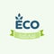 Eco icon, label. Organic tags. Natural product element. Flat sta