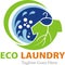 Eco laundry logo template