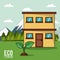 Eco lifestyle house plant landscape image