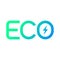 Eco with lightning electric energy icon, Ecology electrical charging, Friendly ecological, Save environment concept