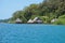 Eco lodge with thatched huts over the water Panama