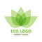 Eco logo. lotus logo. Lotos logo. Flower icon. Yoga icon.