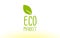 eco market green leaf text concept logo icon design