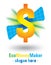Eco money maker logo design