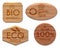 Eco natural product wooden labels
