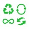 Eco, Organic, Ecology, Recycle green symbol or sign