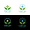 Eco pharmacy, glossy shine logo