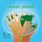 Eco poster Green planet