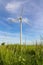 Eco power. Wind turbine field in Poland