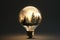 eco style lightbulb, concept of Minimalistic design, created with Generative AI technology