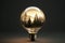 eco style lightbulb, concept of Minimalistic design, created with Generative AI technology