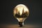 eco style lightbulb, concept of Minimalistic design, created with Generative AI technology