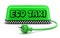 ECO Taxi concept with green taxi car roof sign