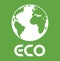 Eco Text With Earth - Planet Earth Eco Energy