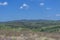 Eco Theme, landscape, wind turbines on top of mountains