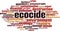 Ecocide word cloud