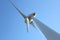 Ecoenergy, windturbine against blue sky