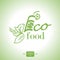 Ecologic food logo.