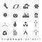 Ecologic symbols icon set