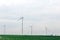 Ecological alternative power with windmill on the field