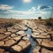 Ecological crisis Drought illustrates water scarcity and environmental concerns