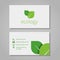 Ecological or eco energy company business card