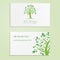 Ecological or eco energy company business card