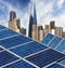 Ecological energy renewable solar panel plant