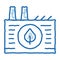 ecological industrial plant doodle icon hand drawn illustration