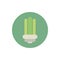 Ecological light bulb green energy block icon