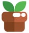 Ecological plant, icon