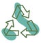 Ecological recycle, icon