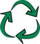 Ecological recycle logo vector