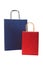 Ecological recycling paper packages, blue and red paper bags