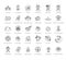 Ecological Succession Icons Pack. Vector eco symbols