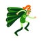 Ecological superhero redhead woman running, eco concept Illustration