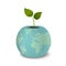 Ecology concept. Earth Day, World environmen day, Save the Earth or Green day. Vector background with sprout in a flower