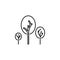 Ecology environment tree icon. Element of ecology environment icon