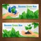 Ecology Horizontal Banner Set