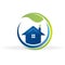 Ecology house real estate image logo vector design